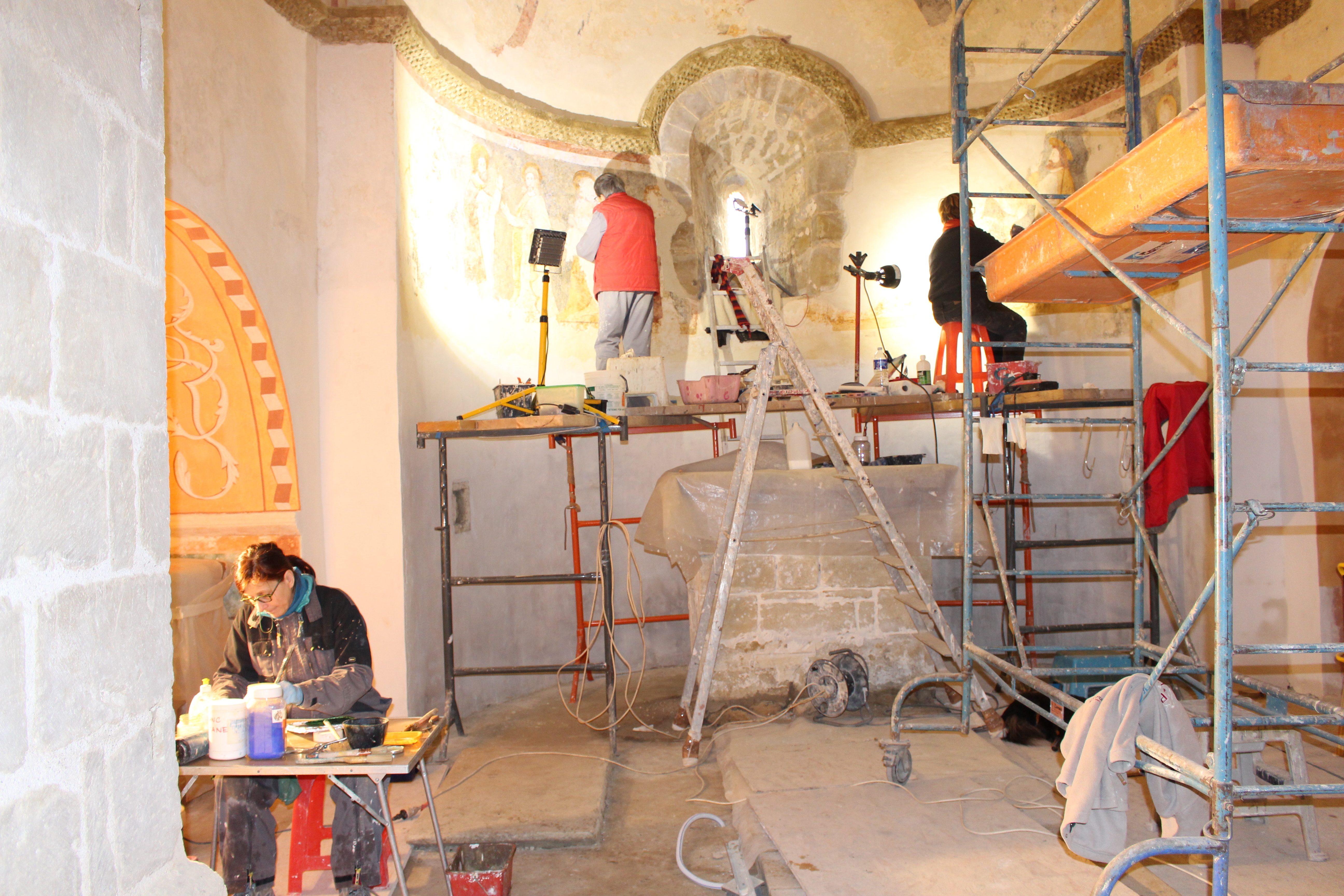 Travaux de restauration intérieure